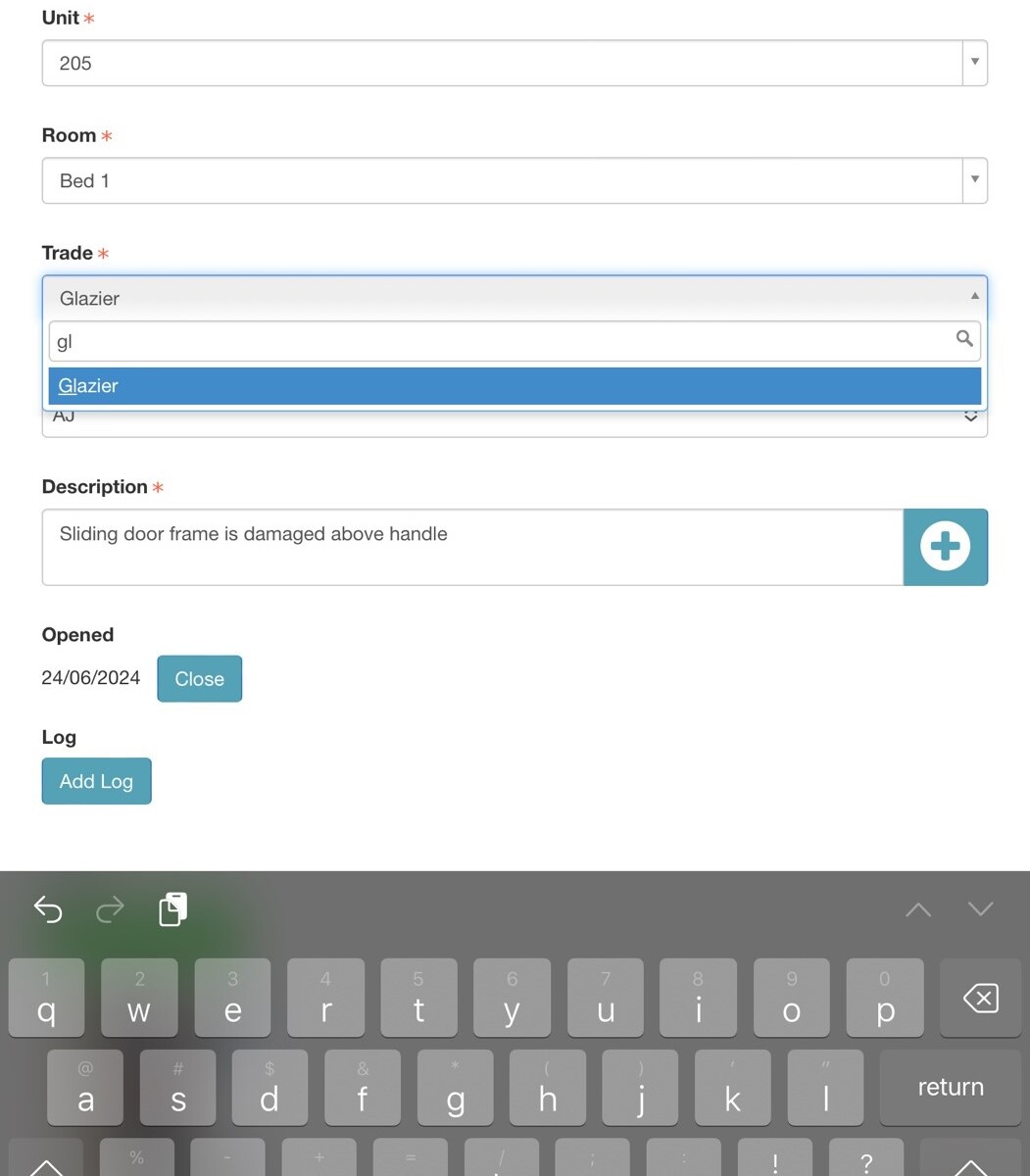 Edit Defect in new window